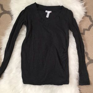Dark gray maternity shirt